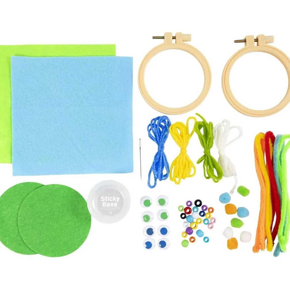 Creativ Company Mini Craft Kit Embroidery| Embroidery And Needle Punch|Diy-Kits, Textiles And Yarn