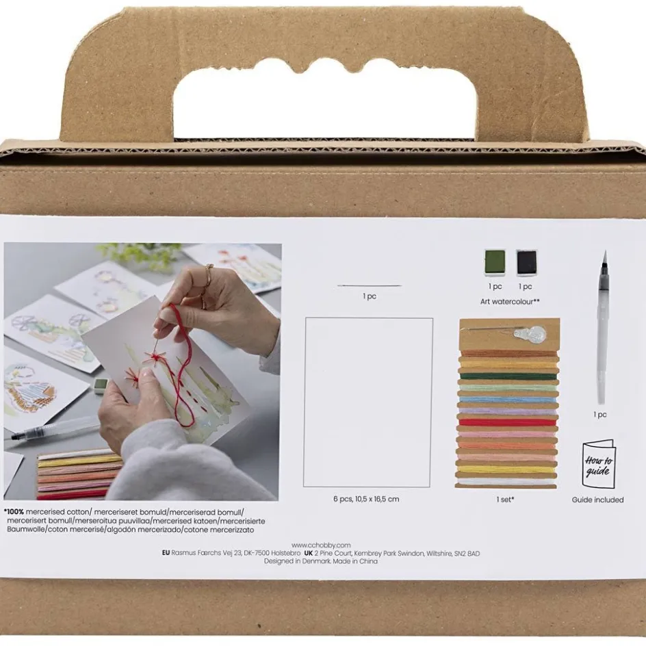 Creativ Company Mini Craft Kit Embroidery| Embroidery And Needle Punch|Diy-Kits, Textiles And Yarn