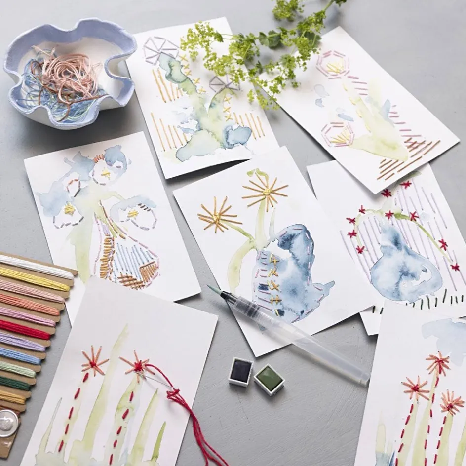 Creativ Company Mini Craft Kit Embroidery| Embroidery And Needle Punch|Diy-Kits, Textiles And Yarn