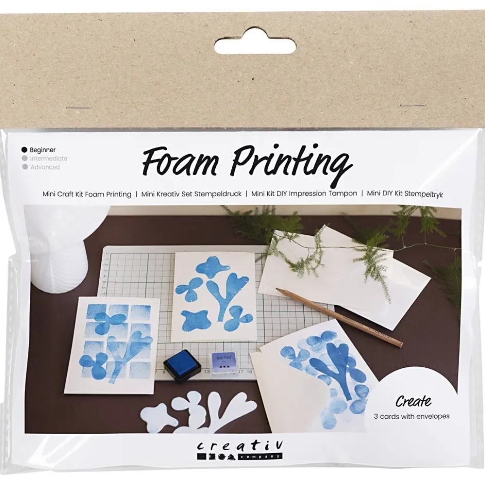 Creativ Company Mini Craft Kit Foam Printing| Diy-Kits, Paints And Painting Accessories