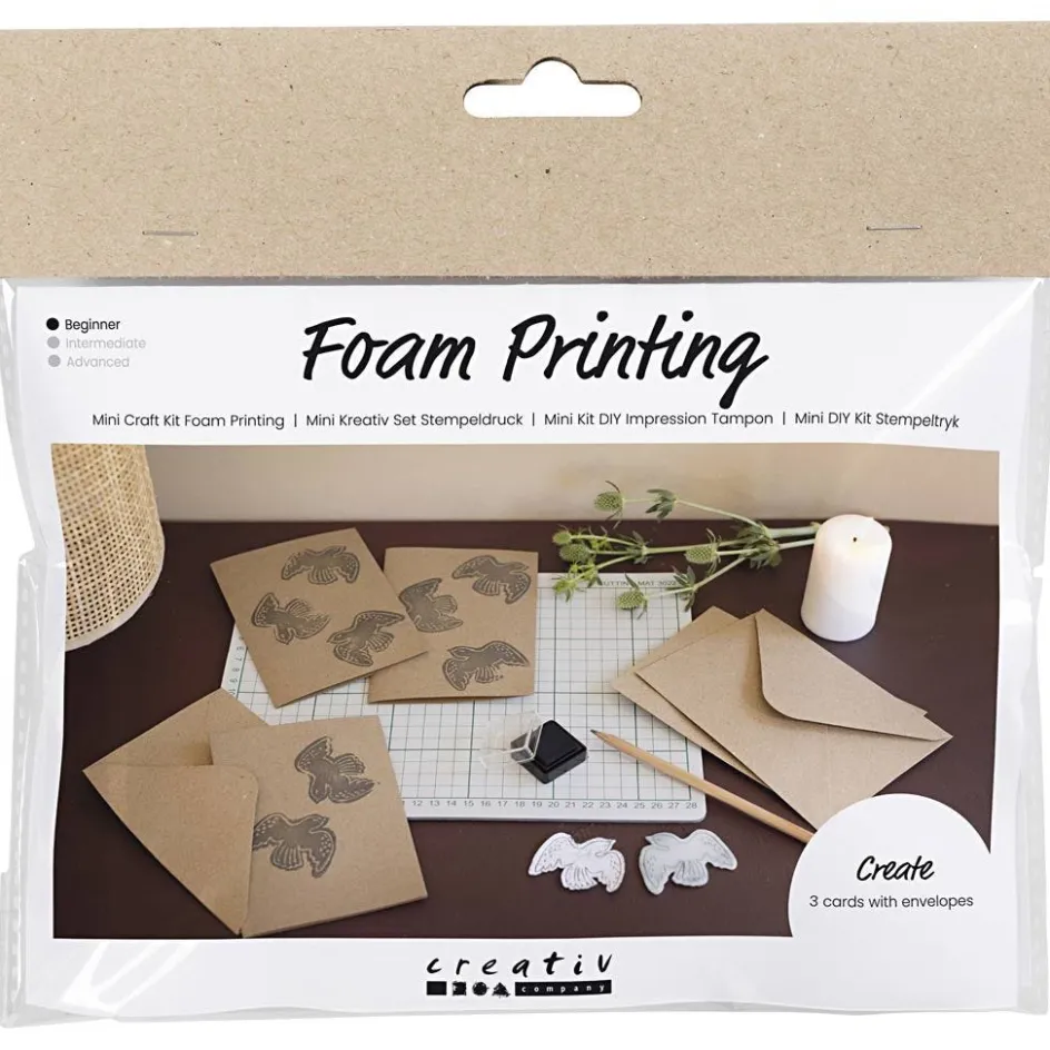 Creativ Company Mini Craft Kit Foam Printing| Diy-Kits, Paints And Painting Accessories