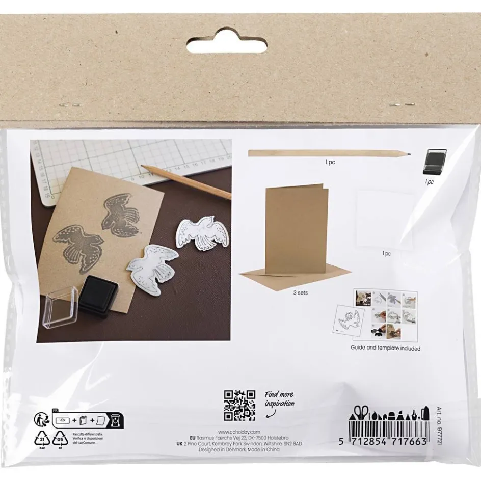 Creativ Company Mini Craft Kit Foam Printing| Diy-Kits, Paints And Painting Accessories