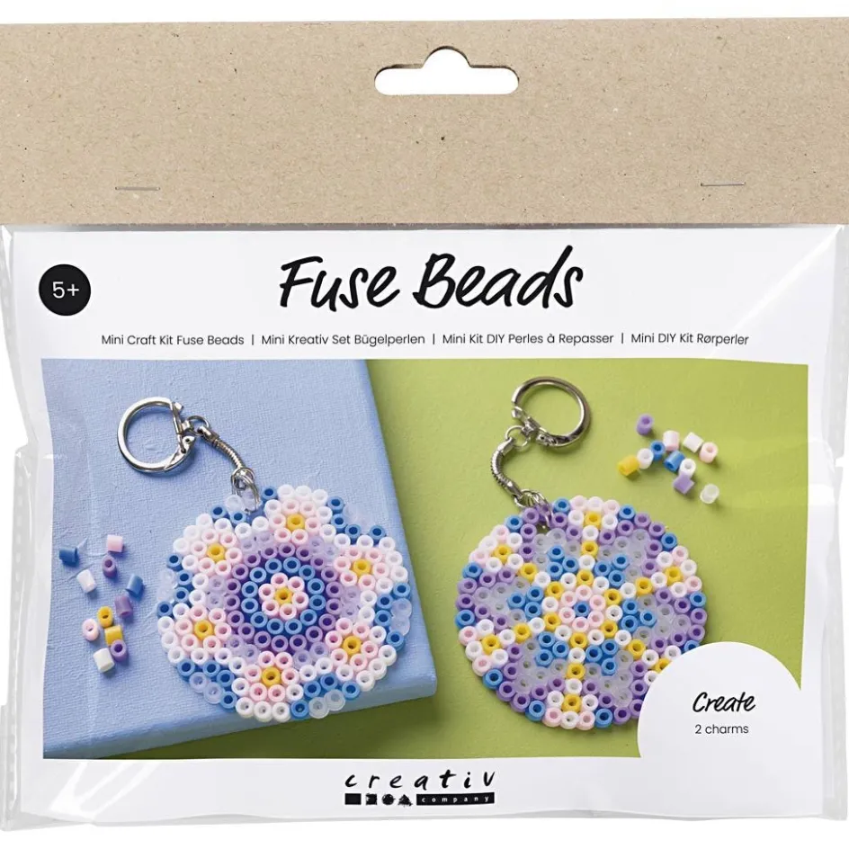 Creativ Company Mini Craft Kit Fuse Beads| Tube Beads|Diy-Kits, Beads And Jewellery Making