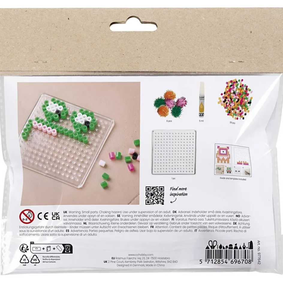 Creativ Company Mini Craft Kit Fuse beads| Tube Beads|Diy-Kits, Beads And Jewellery Making