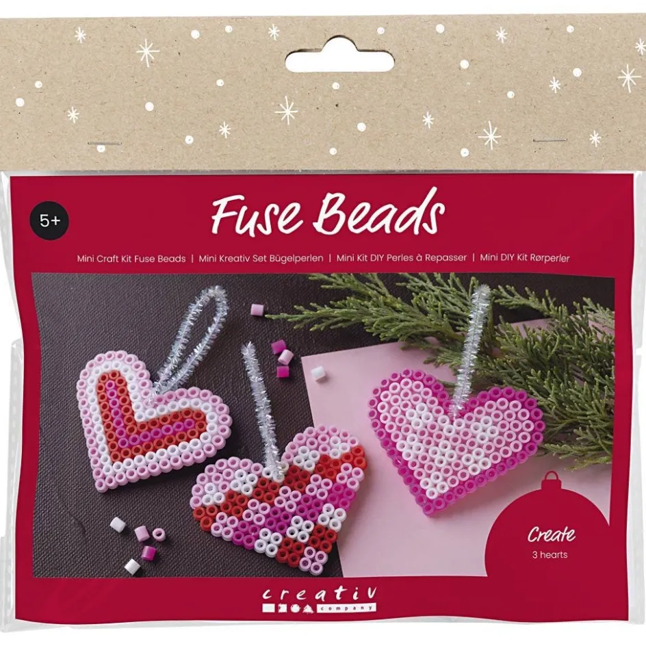 Creativ Company Mini Craft Kit Fuse Beads| Tube Beads|Diy-Kits, Beads And Jewellery Making
