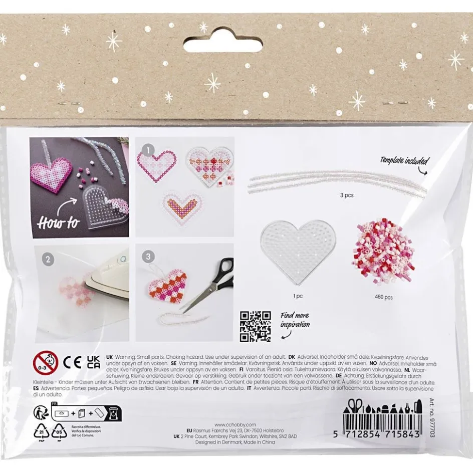 Creativ Company Mini Craft Kit Fuse Beads| Tube Beads|Diy-Kits, Beads And Jewellery Making