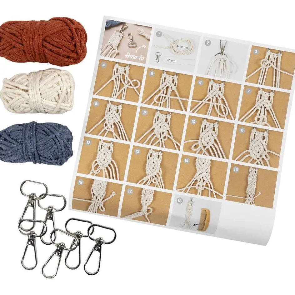 Creativ Company Mini Craft Kit Macramé| Macramé|Diy-Kits, Textiles And Yarn