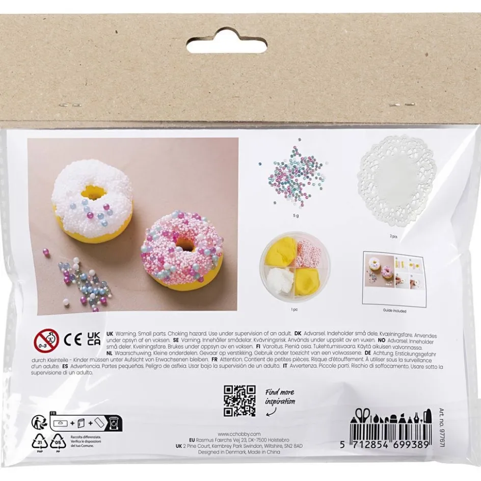 Creativ Company Mini Craft Kit Modelling| Air Drying Clay And Modelling Compounds|Diy-Kits, Modelling And Casting