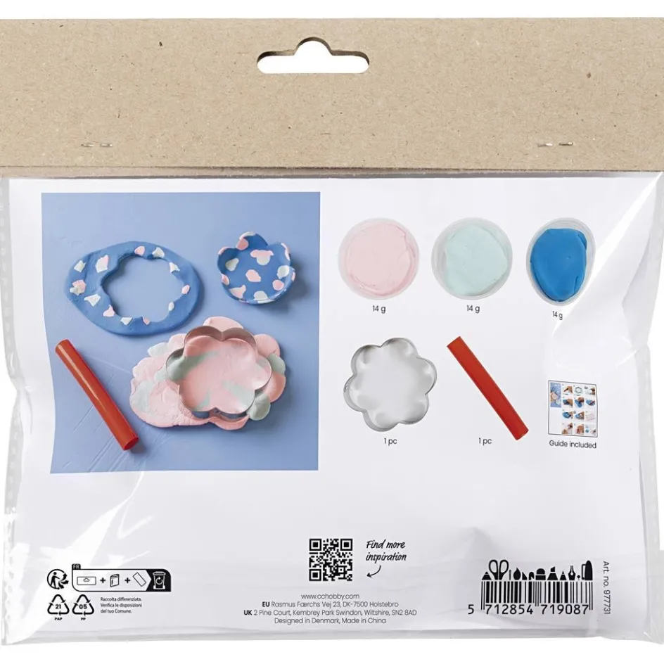 Creativ Company Mini Craft Kit Modelling| Air Drying Clay And Modelling Compounds|Diy-Kits, Modelling And Casting