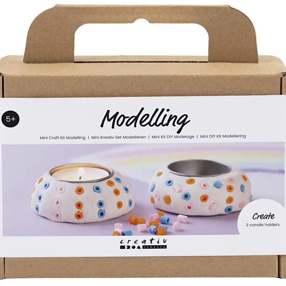 Creativ Company Mini Craft Kit Modelling| Air Drying Clay And Modelling Compounds|Diy-Kits, Modelling And Casting