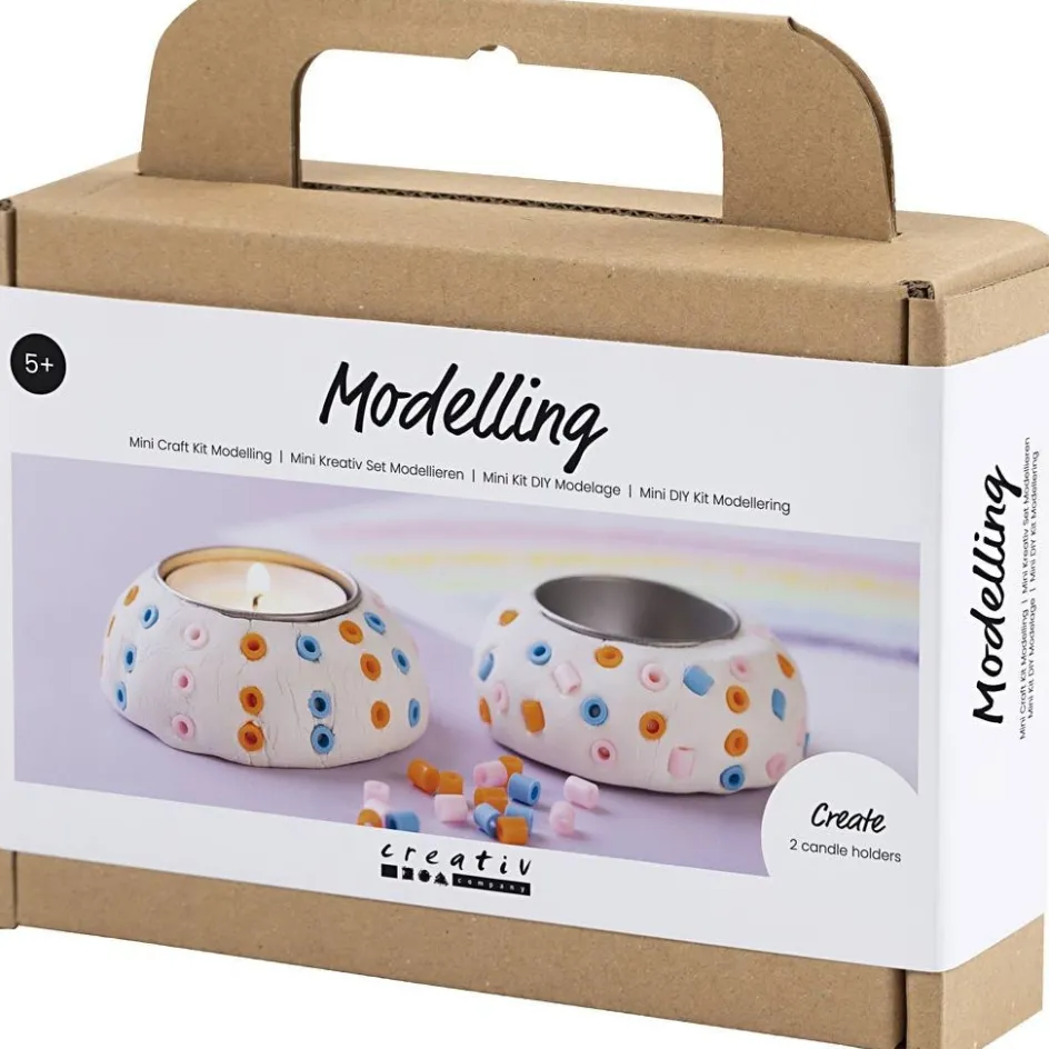 Creativ Company Mini Craft Kit Modelling| Air Drying Clay And Modelling Compounds|Diy-Kits, Modelling And Casting