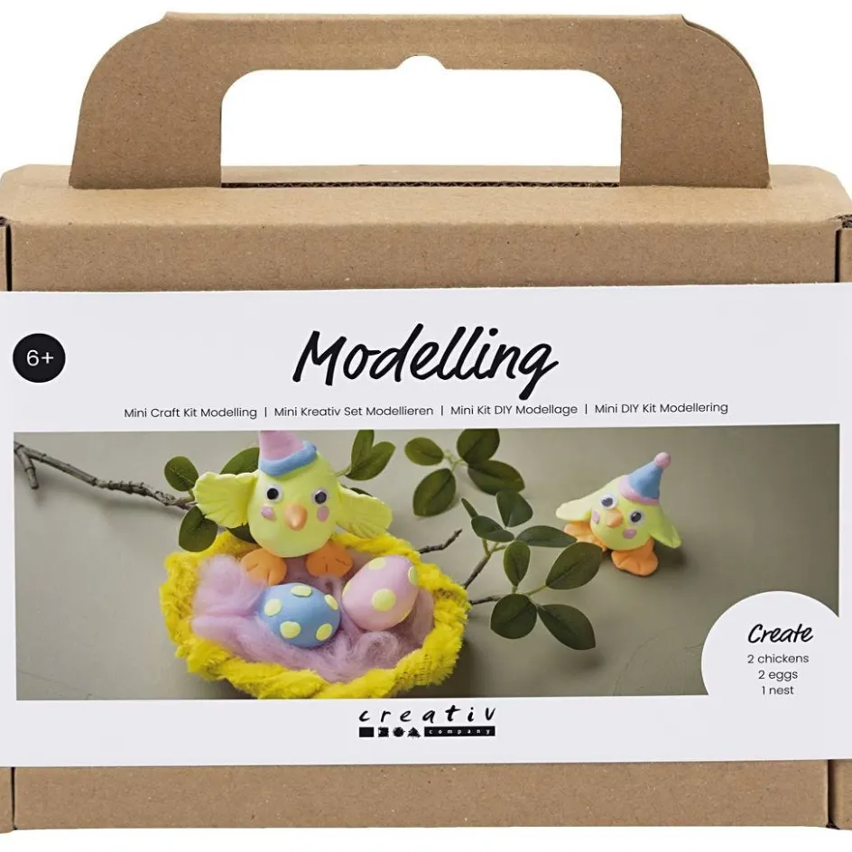 Creativ Company Mini Craft Kit Modelling| Air Drying Clay And Modelling Compounds|Diy-Kits, Modelling And Casting