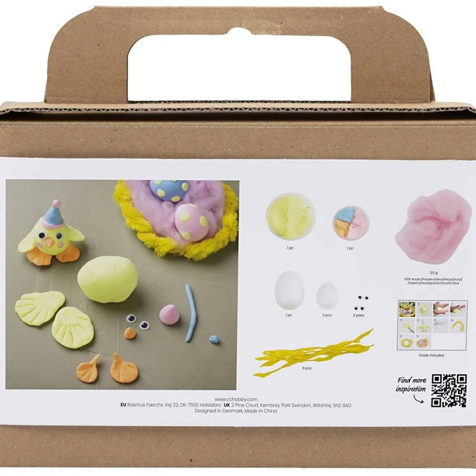 Creativ Company Mini Craft Kit Modelling| Air Drying Clay And Modelling Compounds|Diy-Kits, Modelling And Casting