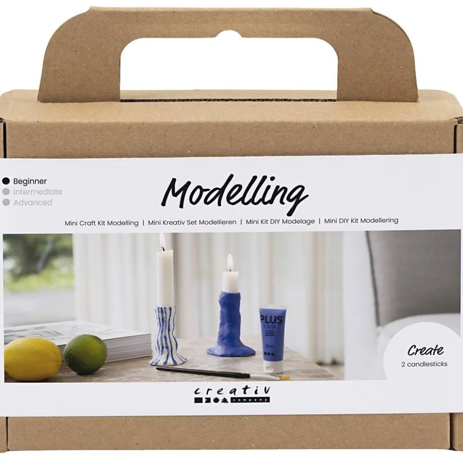 Creativ Company Mini Craft Kit Modelling| Air Drying Clay And Modelling Compounds|Diy-Kits, Modelling And Casting