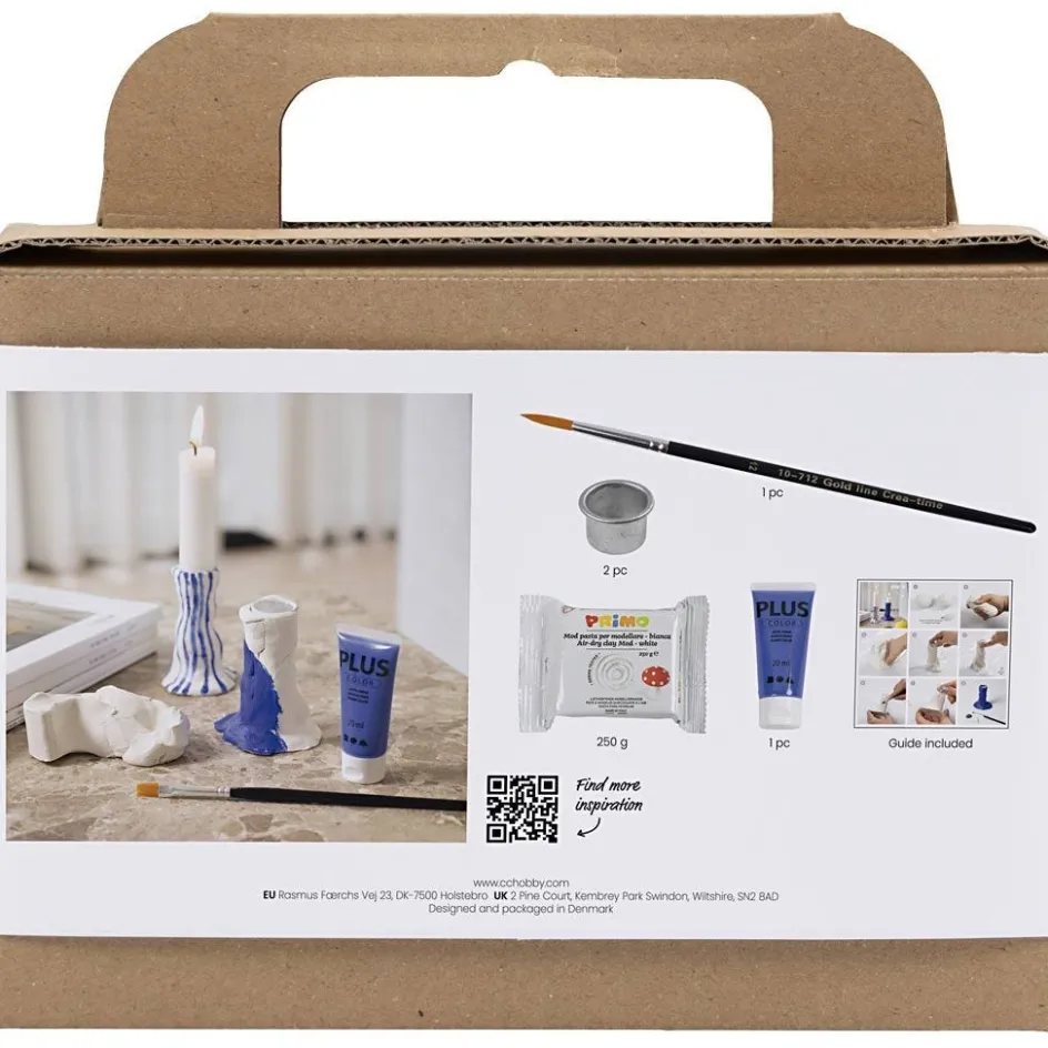Creativ Company Mini Craft Kit Modelling| Air Drying Clay And Modelling Compounds|Diy-Kits, Modelling And Casting