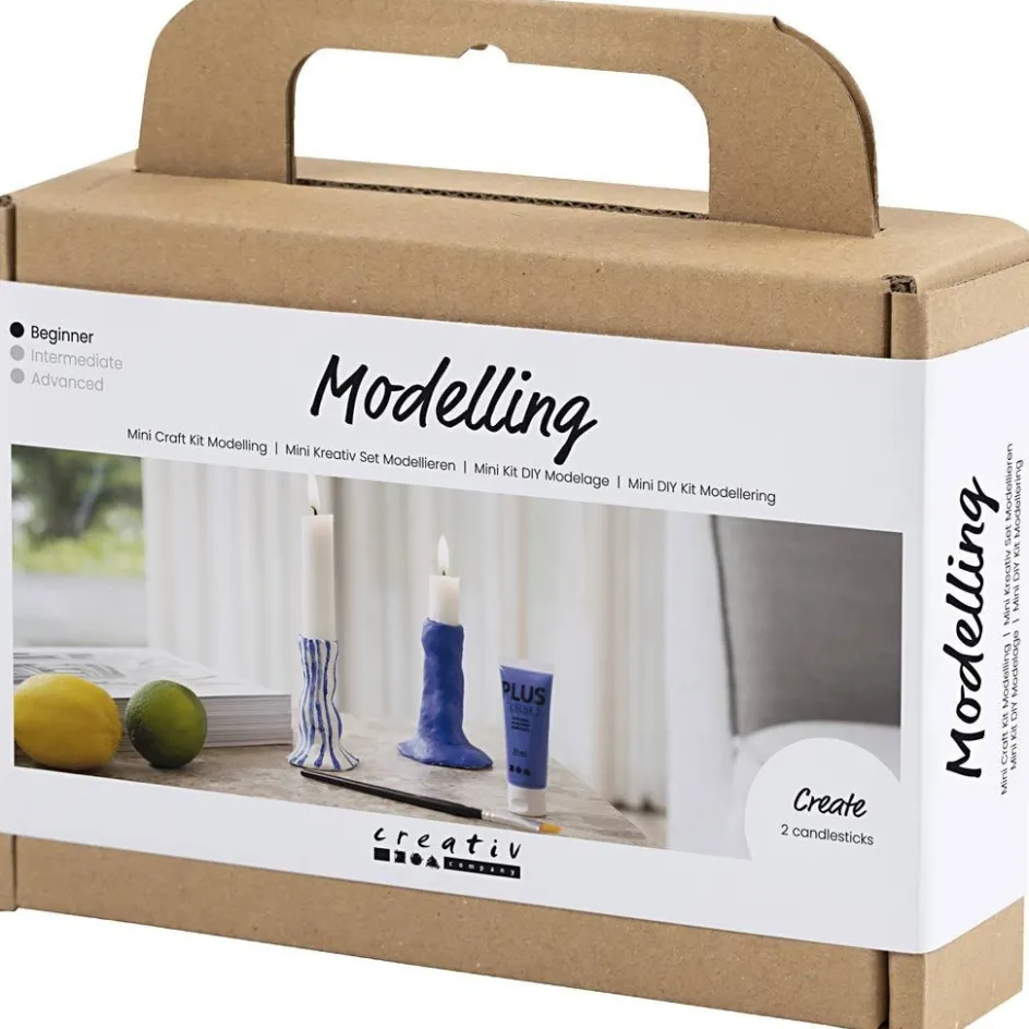 Creativ Company Mini Craft Kit Modelling| Air Drying Clay And Modelling Compounds|Diy-Kits, Modelling And Casting