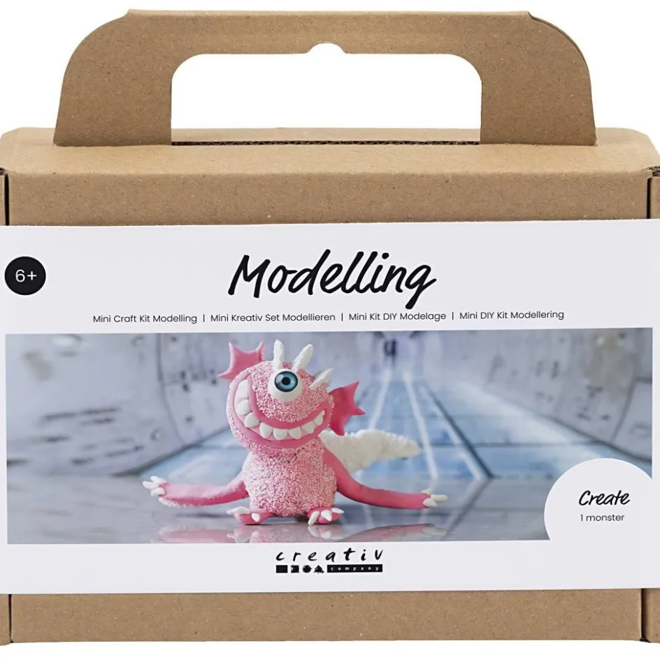 Creativ Company Mini Craft Kit Modelling| Air Drying Clay And Modelling Compounds|Diy-Kits, Modelling And Casting