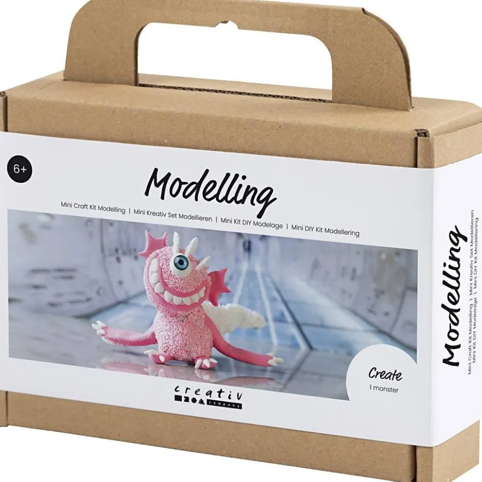 Creativ Company Mini Craft Kit Modelling| Air Drying Clay And Modelling Compounds|Diy-Kits, Modelling And Casting