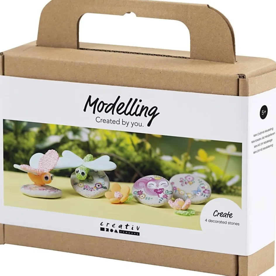 Creativ Company Mini Craft Kit Modelling| Air Drying Clay And Modelling Compounds|Diy-Kits, Modelling And Casting