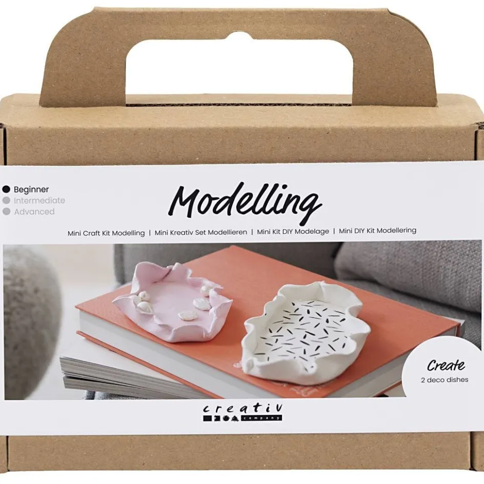 Creativ Company Mini Craft Kit Modelling| Air Drying Clay And Modelling Compounds|Diy-Kits, Modelling And Casting