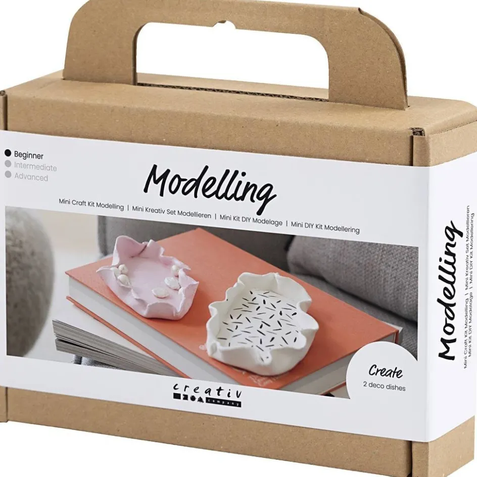 Creativ Company Mini Craft Kit Modelling| Air Drying Clay And Modelling Compounds|Diy-Kits, Modelling And Casting