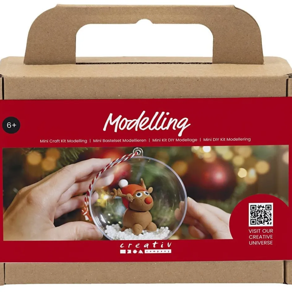 Creativ Company Mini Craft Kit Modelling| Air Drying Clay And Modelling Compounds|Diy-Kits, Modelling And Casting