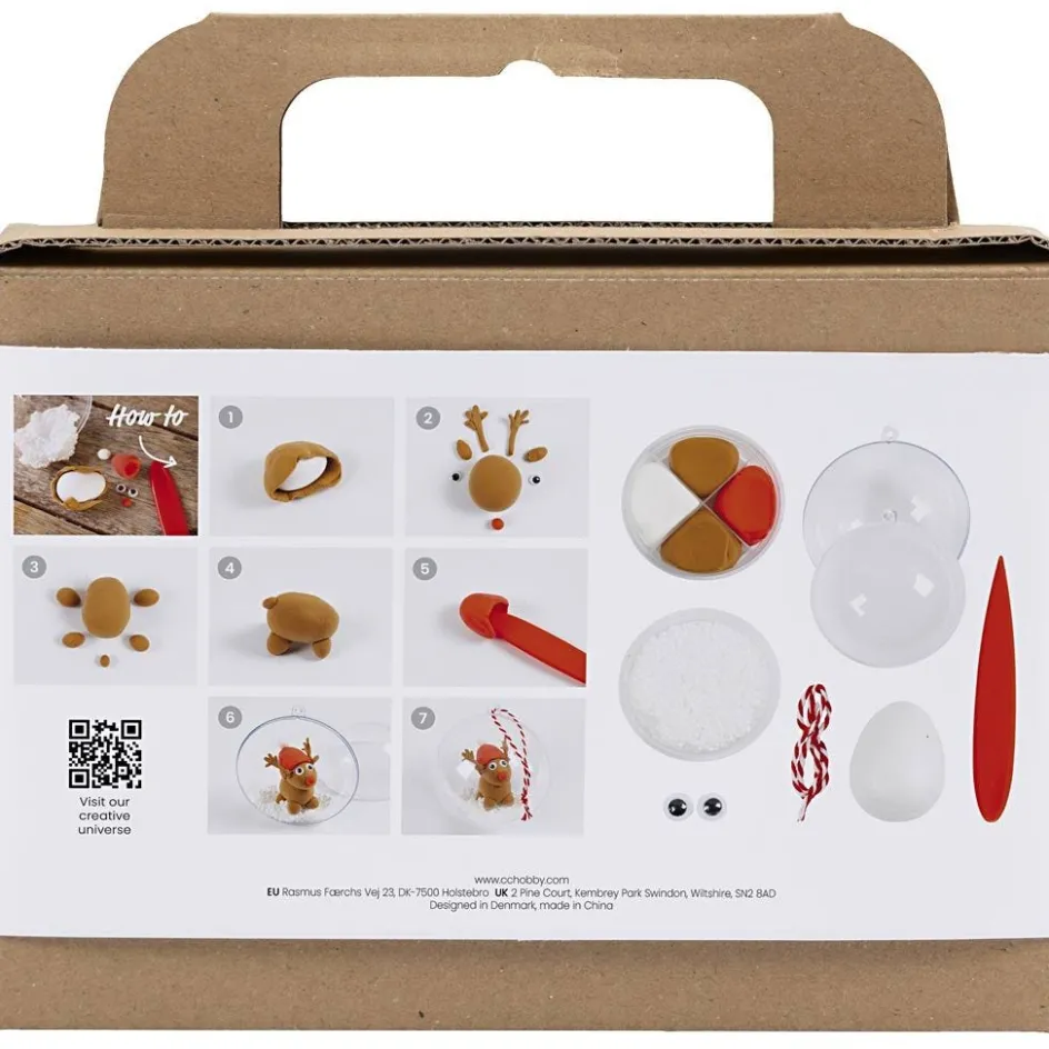Creativ Company Mini Craft Kit Modelling| Air Drying Clay And Modelling Compounds|Diy-Kits, Modelling And Casting