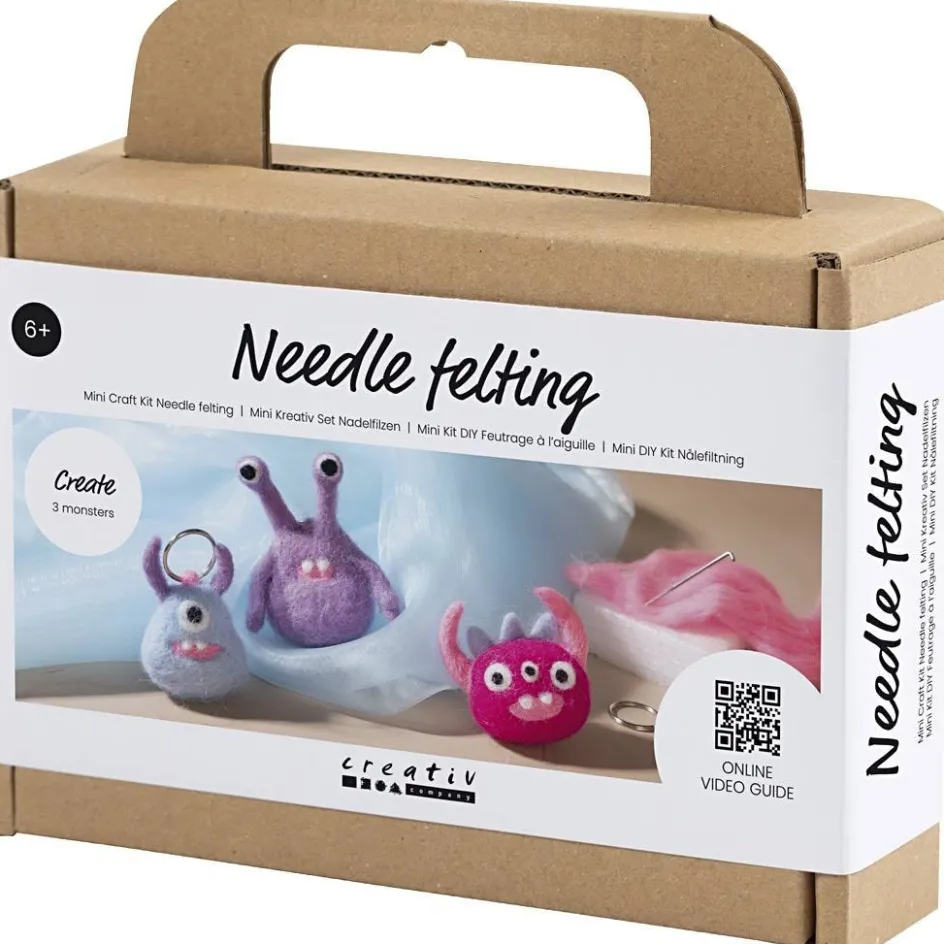 Creativ Company Mini Craft Kit Needle Felting| Wool|Diy-Kits, Textiles And Yarn