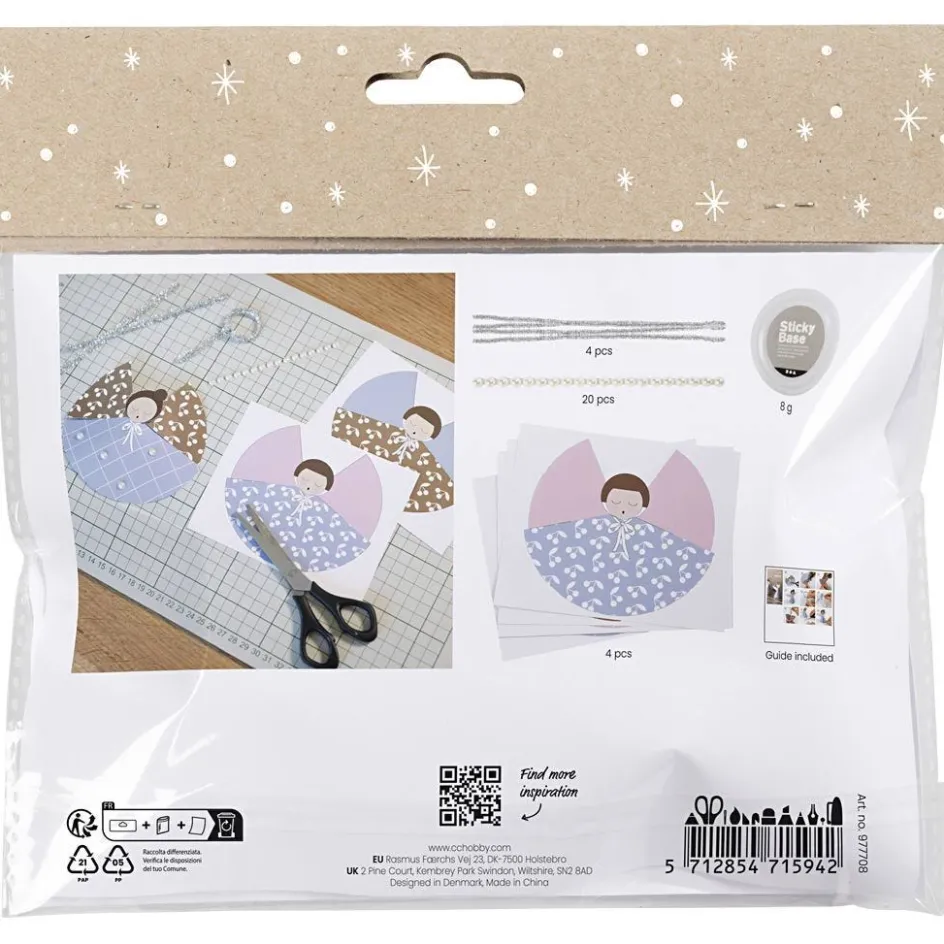 Creativ Company Mini Craft Kit Paper Decorations| Paper Decorations And Paper Figures|Paper And Card