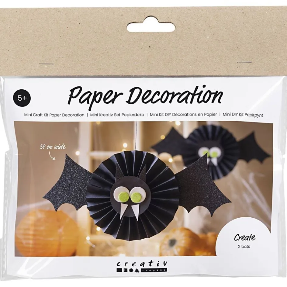 Creativ Company Mini Craft Kit Paper Decorations| Paper Decorations And Paper Figures|Paper And Card