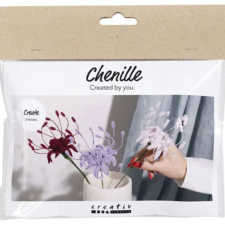 Creativ Company Mini Craft Kit Pipe Cleaner Flower| Diy-Kits, Basic Items And Tools