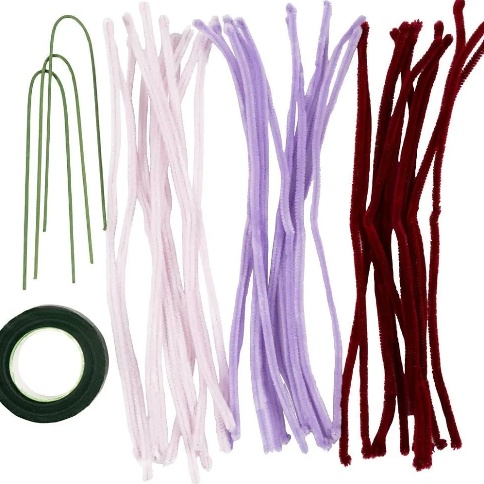 Creativ Company Mini Craft Kit Pipe Cleaner Flower| Diy-Kits, Basic Items And Tools