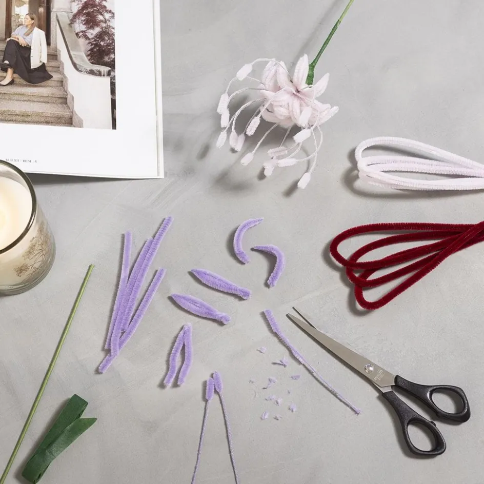 Creativ Company Mini Craft Kit Pipe Cleaner Flower| Diy-Kits, Basic Items And Tools