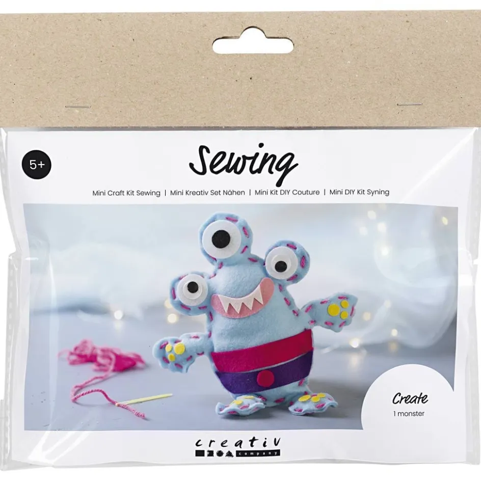 Creativ Company Mini Craft Kit Sewing| Felt And Fleece|Diy-Kits, Textiles And Yarn