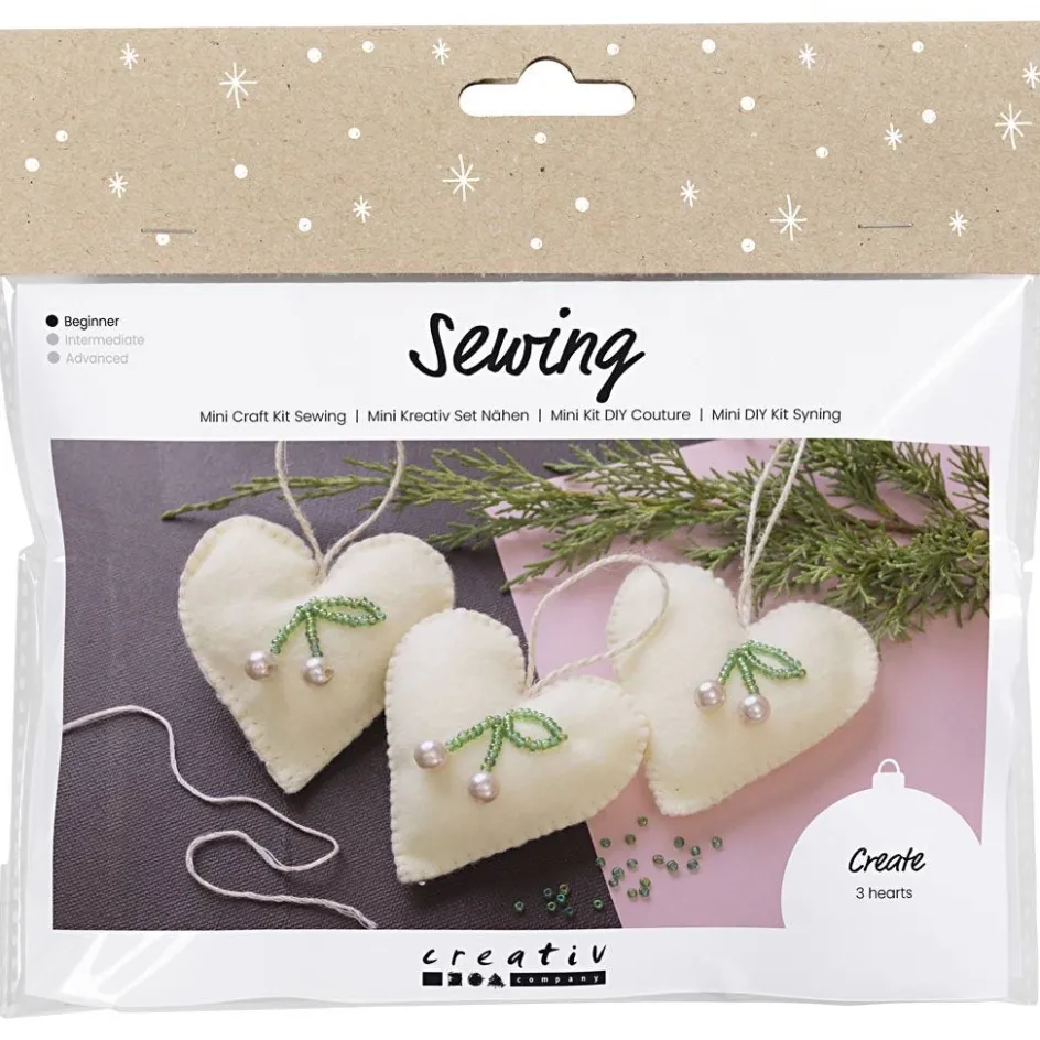 Creativ Company Mini Craft Kit Sewing| Felt And Fleece|Diy-Kits, Textiles And Yarn