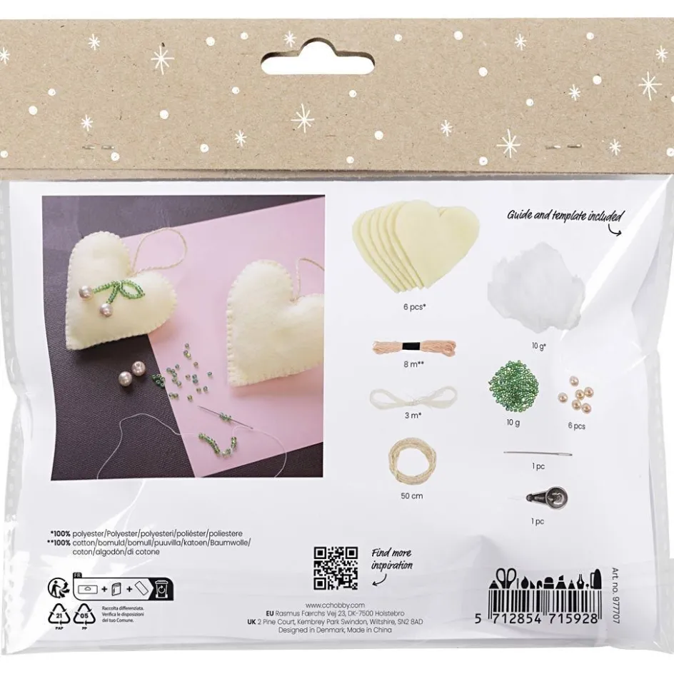 Creativ Company Mini Craft Kit Sewing| Felt And Fleece|Diy-Kits, Textiles And Yarn