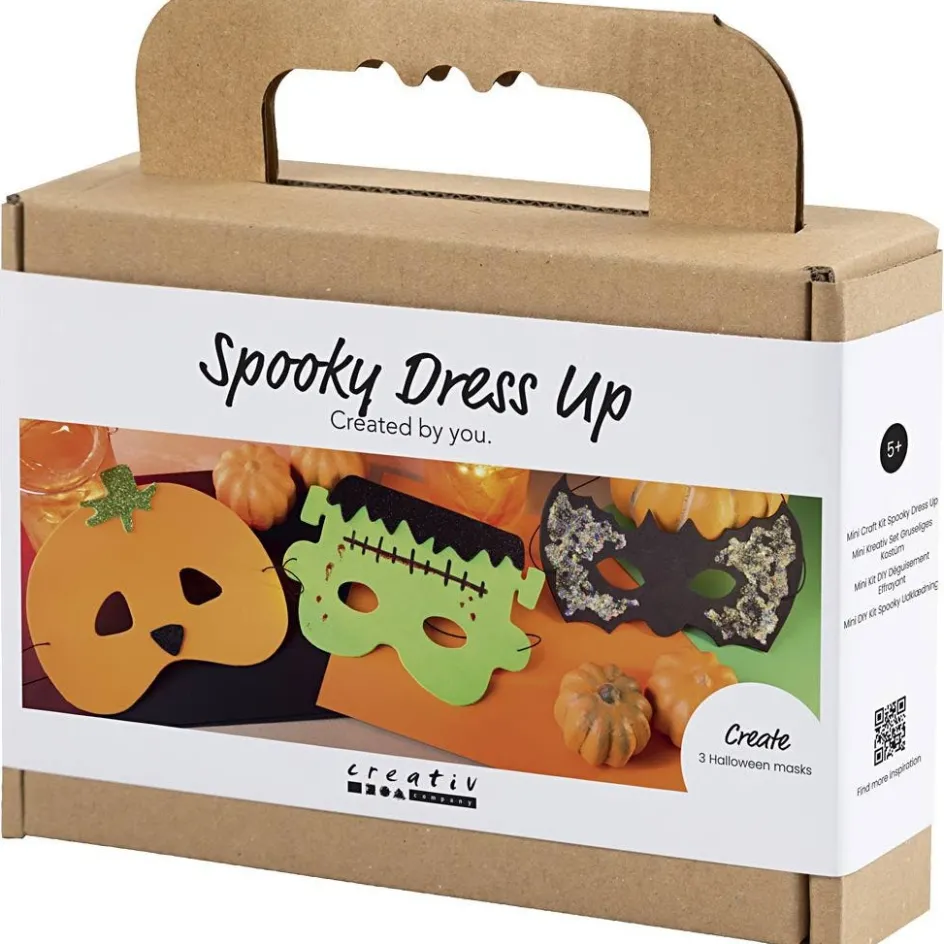 Creativ Company Mini Craft Kit Spooky Dress-Up| Paper Decorations And Paper Figures|Paper And Card