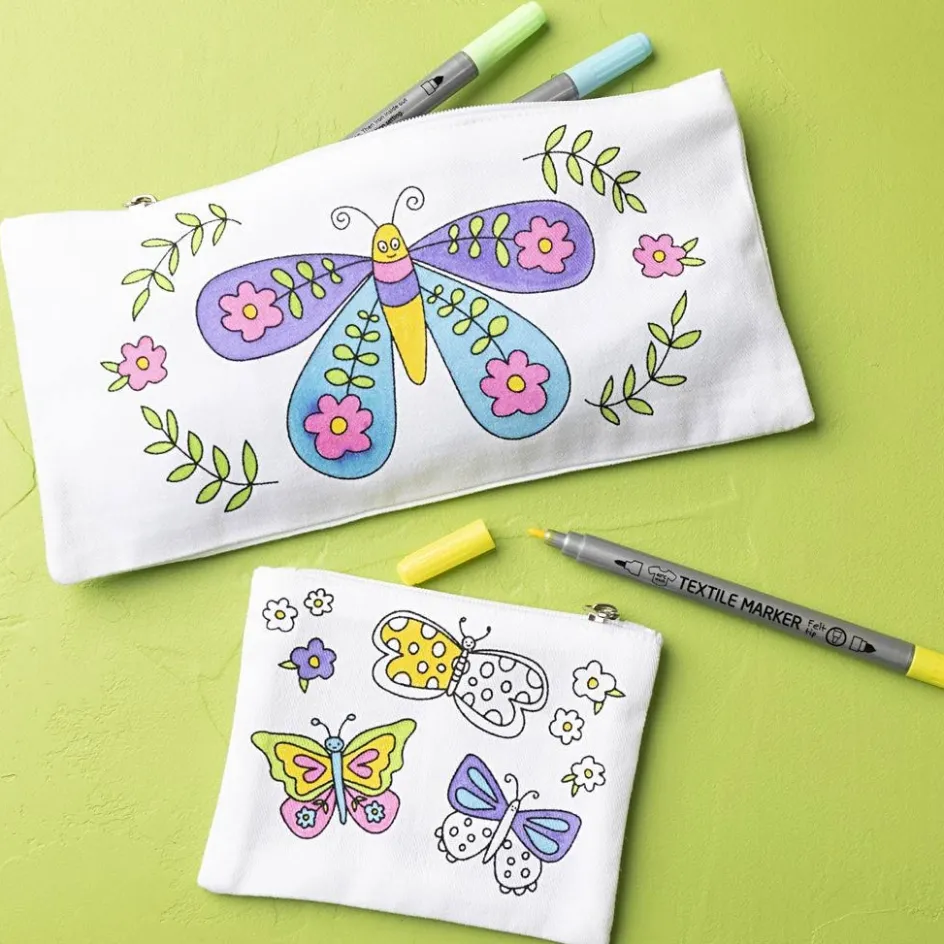 Creativ Company Mini Craft Kit Textile Colouring| Finished Articles|Diy-Kits, Textiles And Yarn