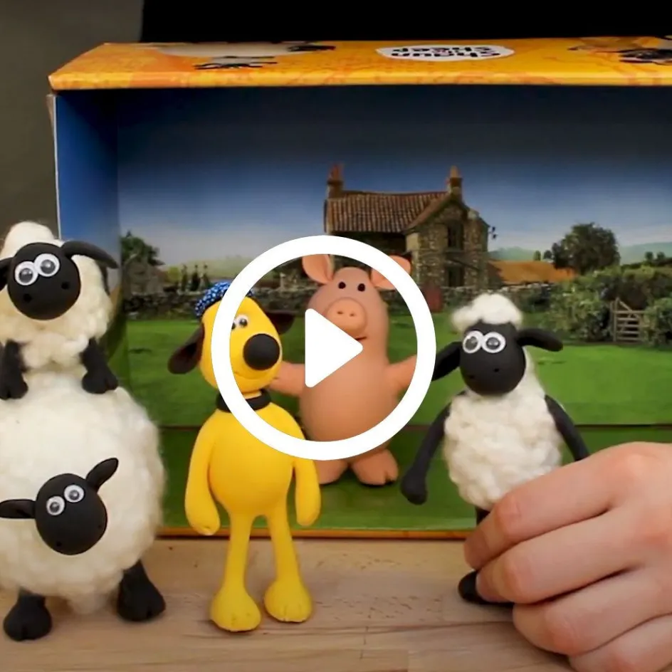 Shaun the Sheep Mossy Bottom Farm| Air Drying Clay And Modelling Compounds|Diy-Kits, Modelling And Casting