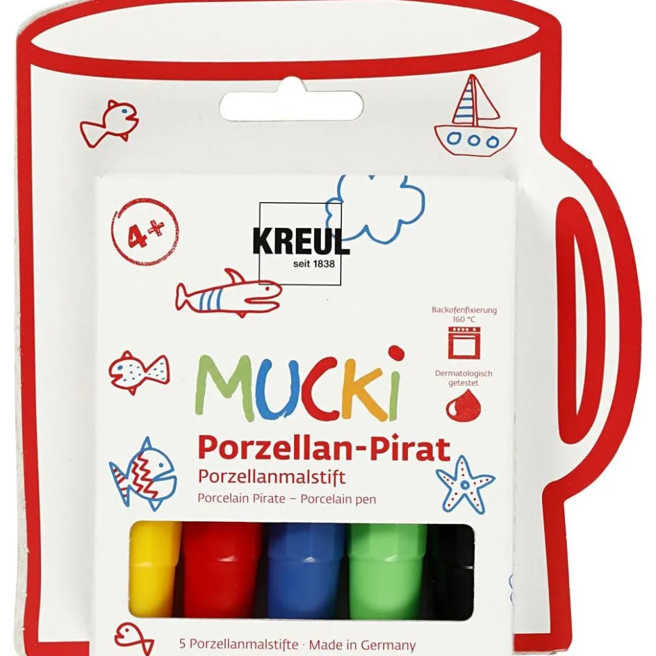 Kreul Mucki Glas- og porcelænstusch| Paints And Painting Accessories|Porcelain And Glass Decoration (Washable)