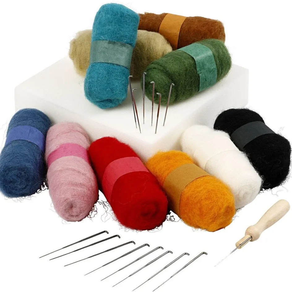 Creativ Company Needle Felting - Starter Kit| Creative Classroom Sets|Wool