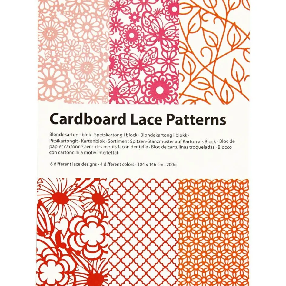 Creativ Company Pad with Cardboard Lace Patterns| Paper And Card|Calendars, Notebooks And Colouring Books