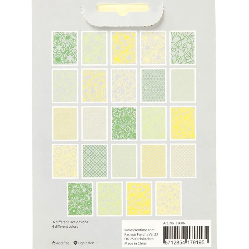 Creativ Company Pad with Cardboard Lace Patterns| Paper And Card|Calendars, Notebooks And Colouring Books