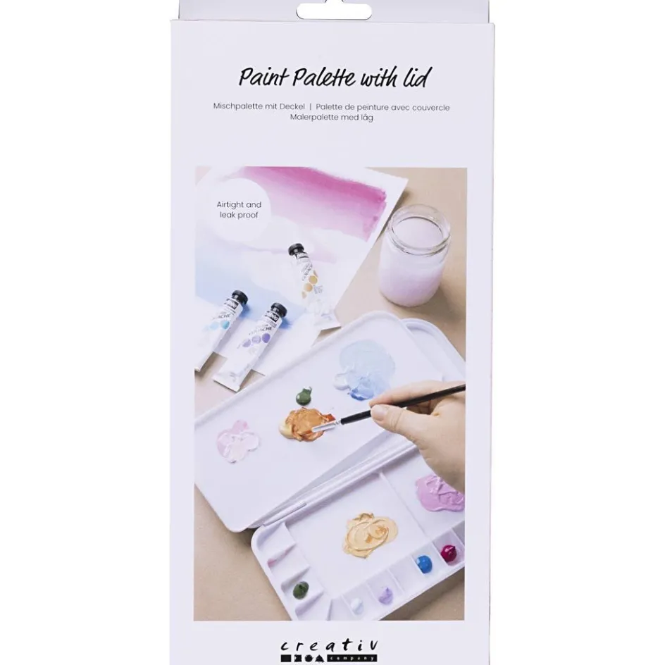 Creativ Company Paint Palette with Lid| Brushes, Spatulas And Pallets