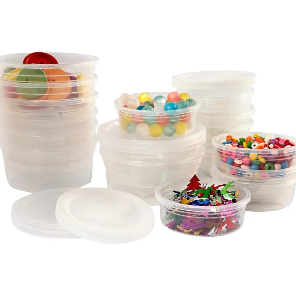 Creativ Company Plastic Tub with Lid| Packaging And Packaging Supplies