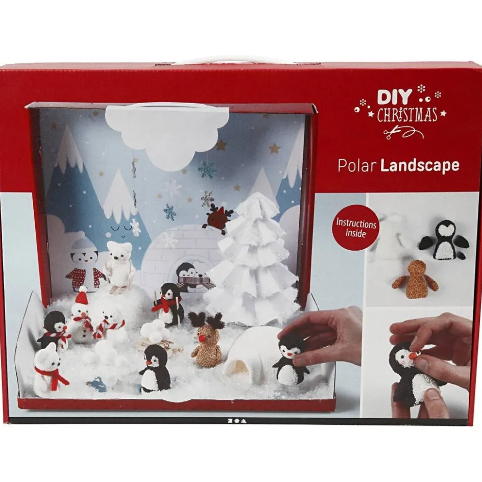 Creativ Company Polar Landscape Kit| Air Drying Clay And Modelling Compounds|Diy-Kits, Modelling And Casting