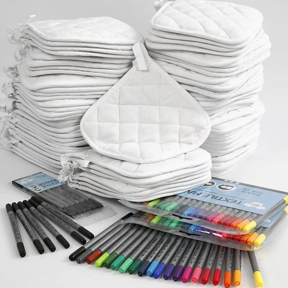 Creativ Company Pot Holders with markers| Creative Classroom Sets|Finished Articles