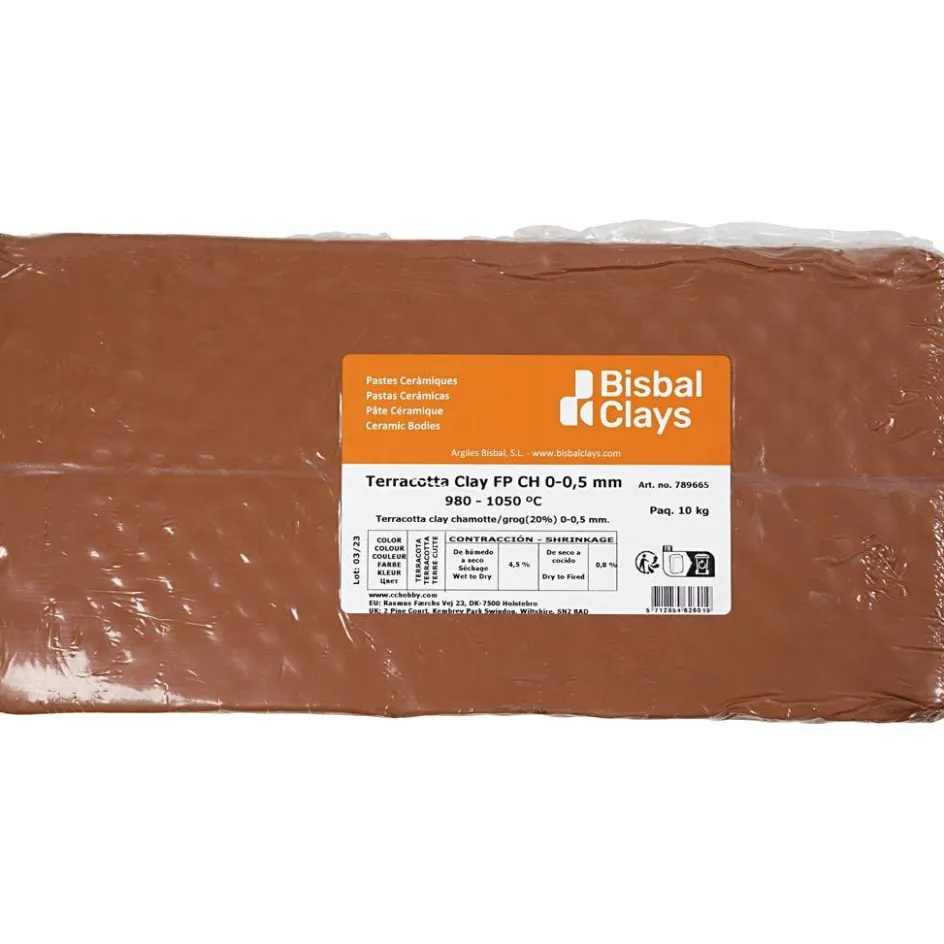 Creativ Company Red Earth Clay with Chamotte| Clay For A Kiln