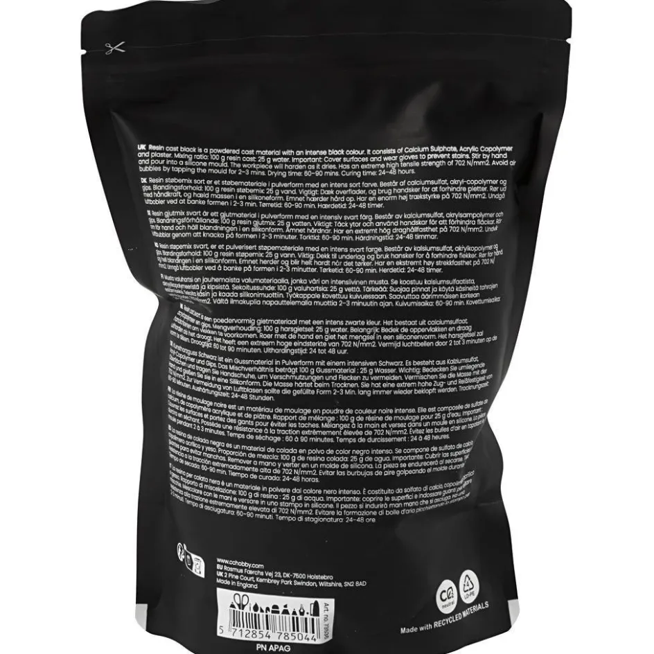 Creativ Company Resin Cast Black| Resin Cast