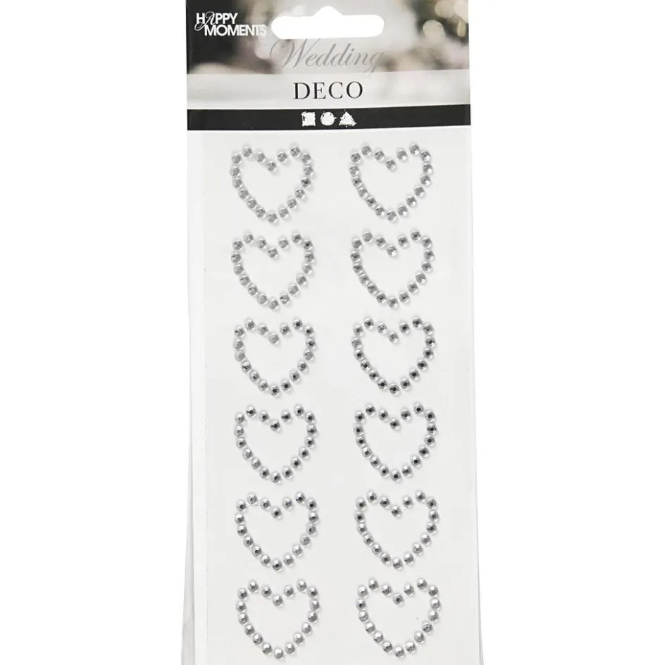 Creativ Company Rhinestone hearts| Glitter, Foil And Seals